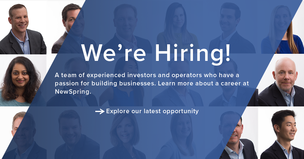 We're Hiring! - NewSpring Capital (en-US)